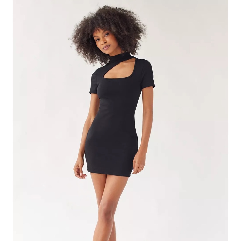 Urban Outfitters, black body con dress, size small